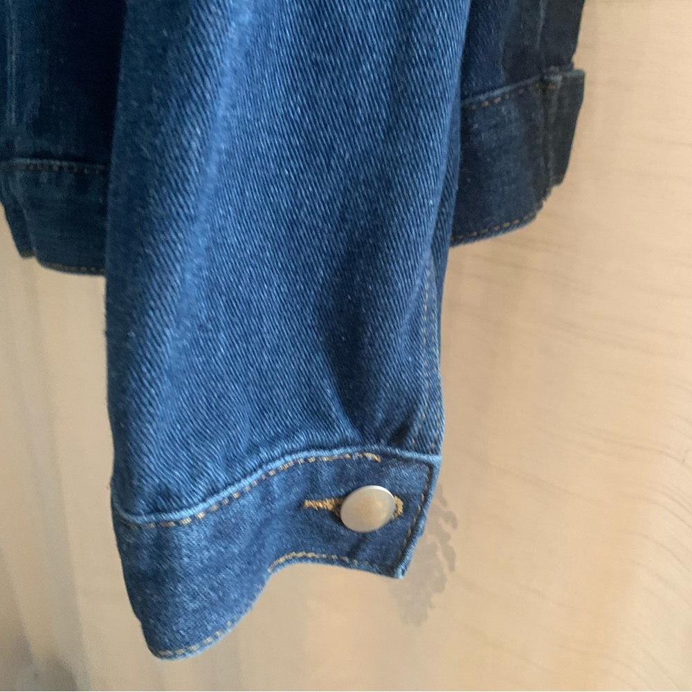 Button Up Denim Jacket with Pockets - Picture 7 of 12